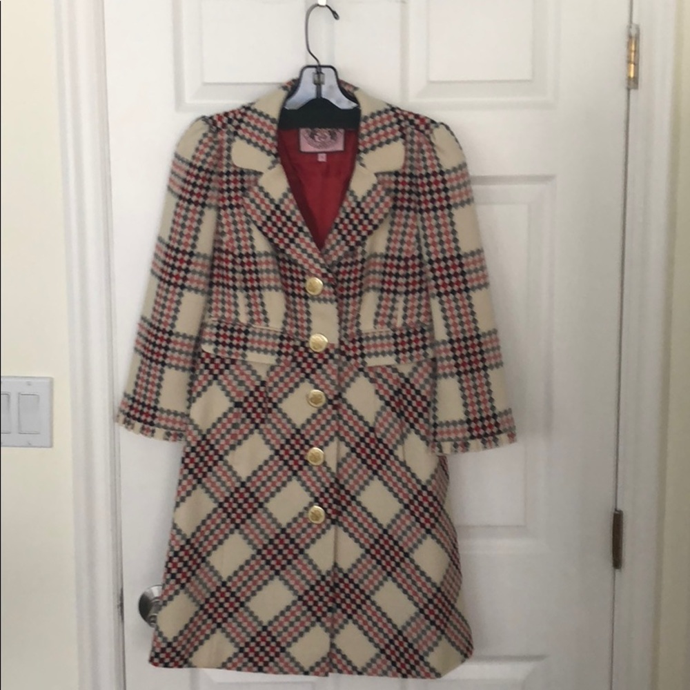 Juicy Couture Plaid Coat